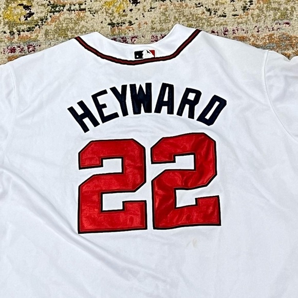 Jason Heyward Atlanta Braves Stitched Majestic Jersey - Picture 8 of 10